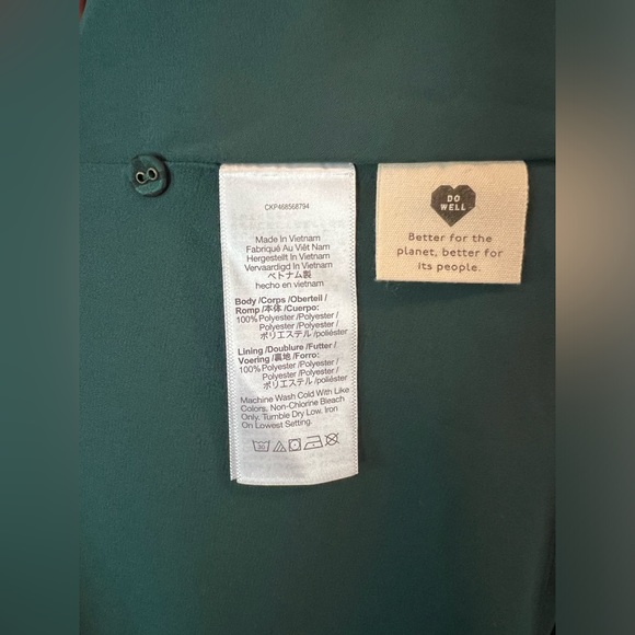 NWT Madewell Long-Sleeve Cutout Midi Dress - Medium Emerald Green - Picture 12 of 15